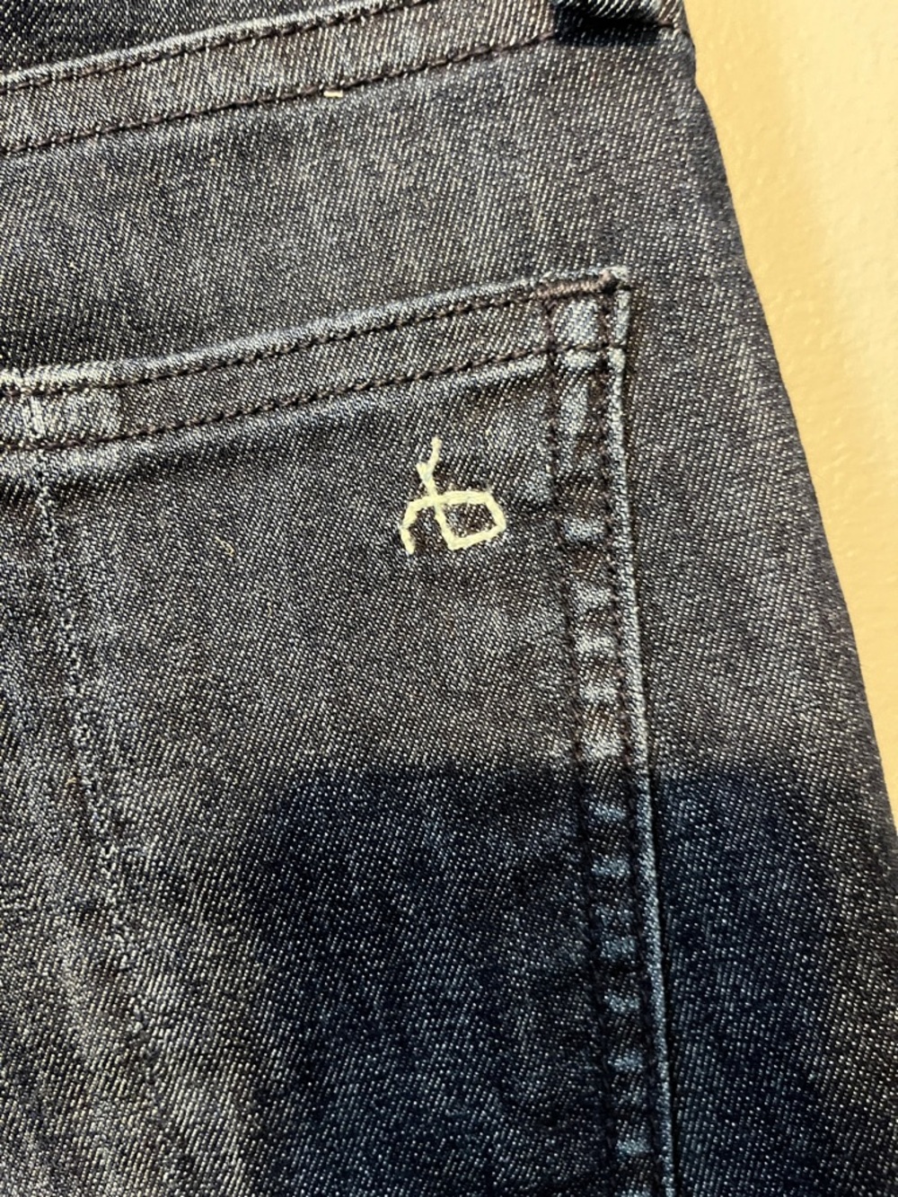 rag & bone Dark Blue Skinny Jeans - Picture 4 of 5